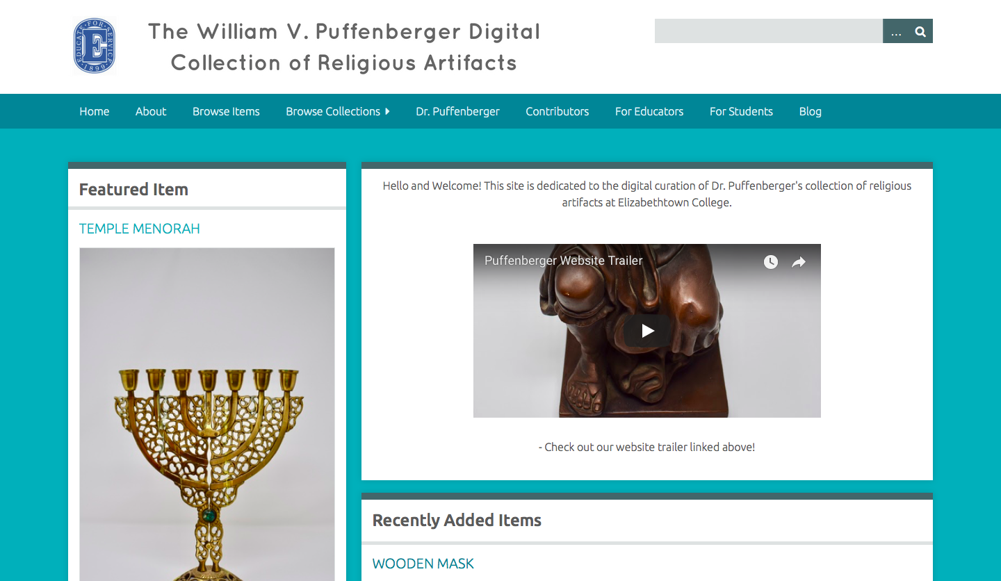 William V. Puffenberger Digital Collection of Religious Artifacts