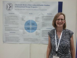 Dr. Carlson Steadman with her poster at WFOT
