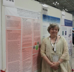 Dr. Tam Humbert with her poster at WFOT 