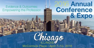 Chicago skyline with dates for AOTA conference