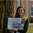 Professor Dolson holds an Etownian issue