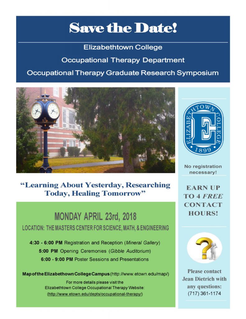 Invitation to Graduate Research Symposium on April 23, 2018